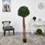 Arbre topiaire artificiel en forme de lierre anglais avec tronc naturel résistant aux rayons UV (intérieur / extérieur)-1633686132
