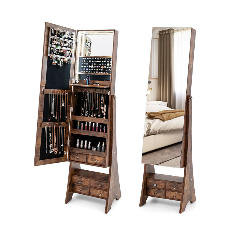 Freestanding Jewelry Armoire