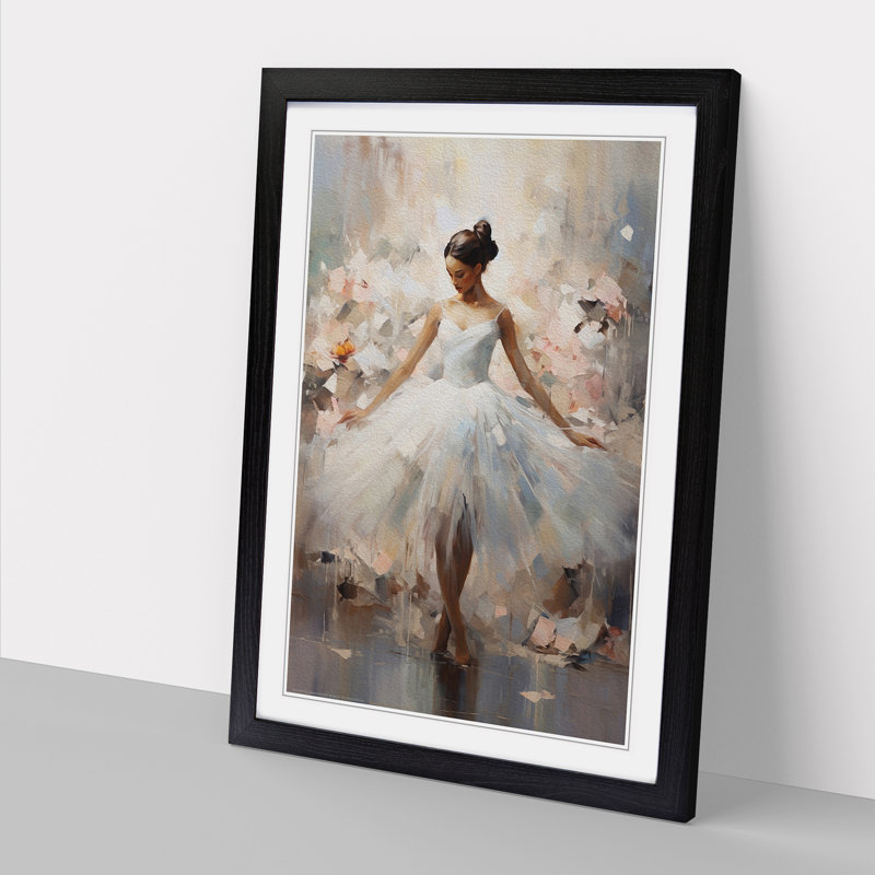 Single Picture Frame Print on Wood, 46cm H x 34cm W, Black Framed