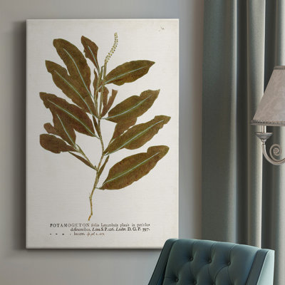 Nature imprimé fougères IV - peinture sur toile