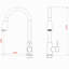 Robinet de cuisine rétractable avec pulvérisateur en acier inoxydable-125772344
