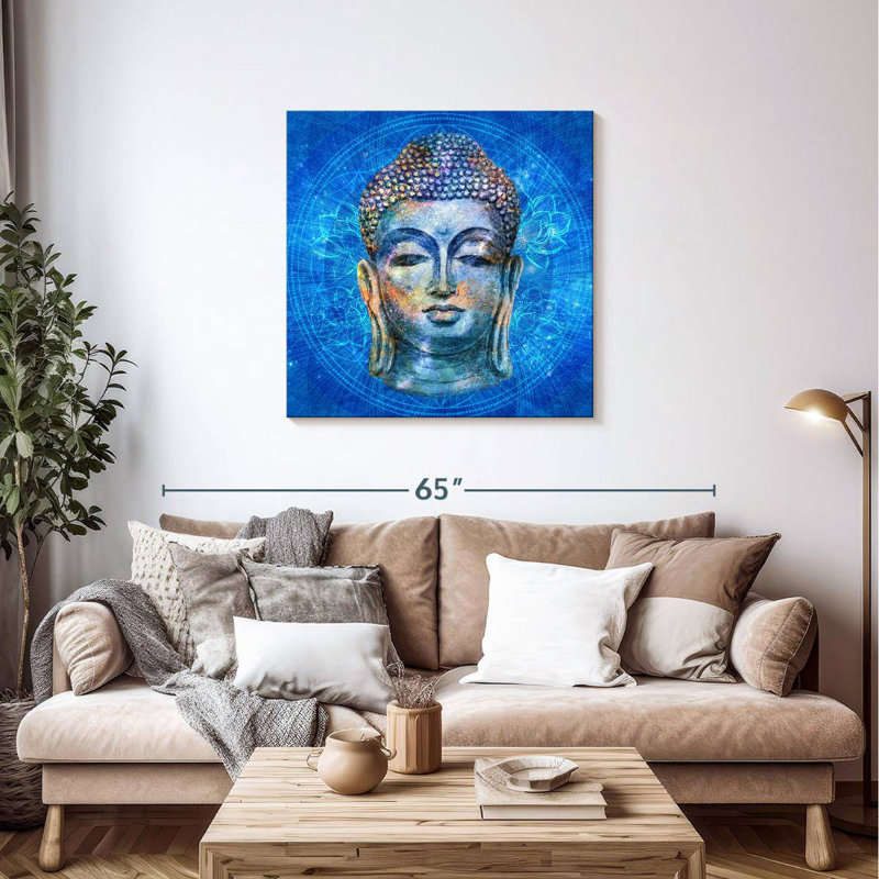 Leisha Smiling Buddha, 36" H x 36" W