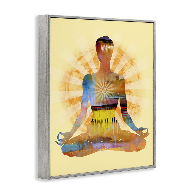 Mindful Meditation Pose, estampe numérique par Tim Parker, Estampe numérique Farmhouse, H 14 po x l 11 po