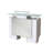Naftali 1 Person Rectangle Glass Reception Desk