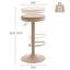 Swivel Solid Wood Bar Stools, Adjustable Height Backless Counter Stools for Kitchen Island, Industrial Rustic Stool Set with Footrest-1867110779