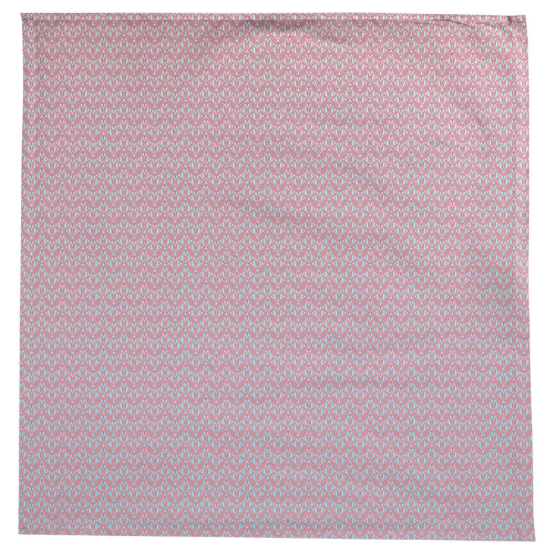 Nappe art déco Leffel, Rose et bleu ombragé