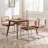 Marlow 19.1'' H Mid-Century Modern Tufted Leather Cantilever Dining Chair with Chrome Frame and Cane Rattan Back-1838494370-1849620789