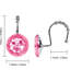 Crochets de luxe pour rideaux de douche ronds avec boules coulissantes, anneaux en strass antirouille pour un mouvement de rideau sans effort-113426043