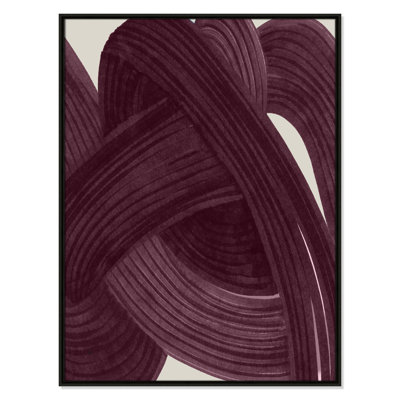 Tangle in Aubergine Print by 