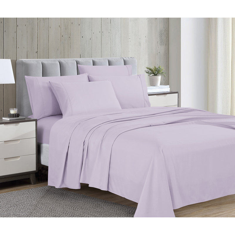 Swift Home Ultra-Soft 6-Piece Sheet Set with Extra Pillowcases - Essential 1800 Series Microfiber - Fits Mattress up to 14" Tall - Peach Fuzz, Durable, Easy Care