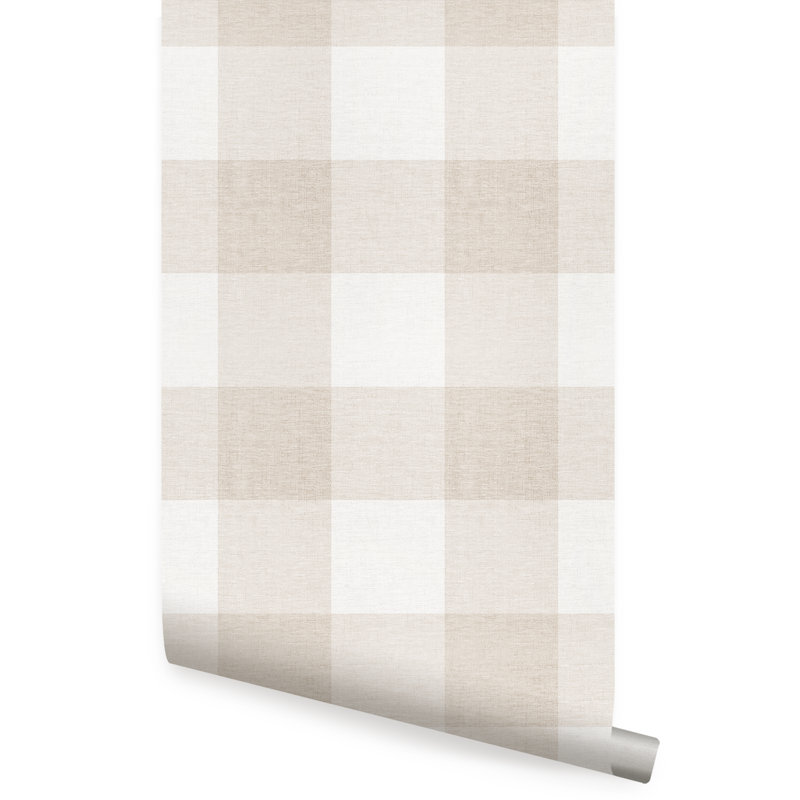 Panneau de papier peint Markaylah, Beige, L 2 pi x H 18 pi