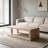 Wood coffee table