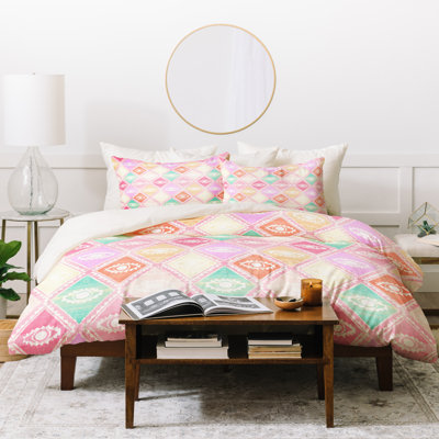 Eclectic Polyester Geometric Shapes Duvet Cover