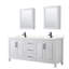 Ensemble de meuble-lavabo double 80 "avec miroir Daria-97905474-97905469-97905473