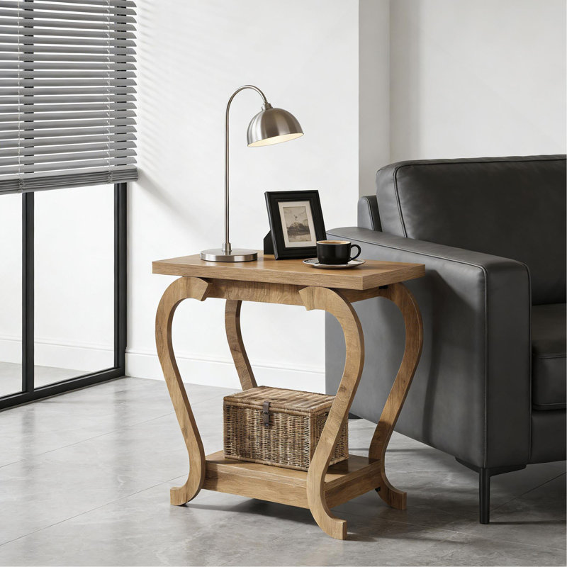Table d'appoint moderne, table basse à 2 niveaux, table de bout
