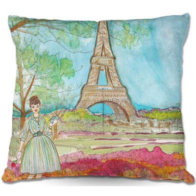 Floral Reversible Throw Pillow