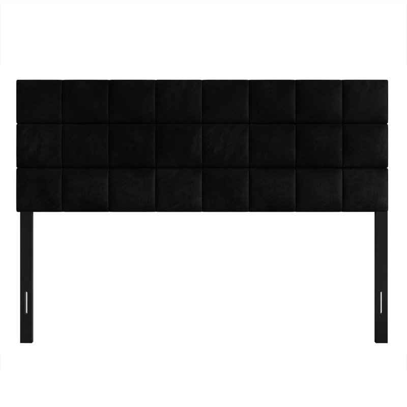 Danijela Upholstered Headboard, Black, Queen