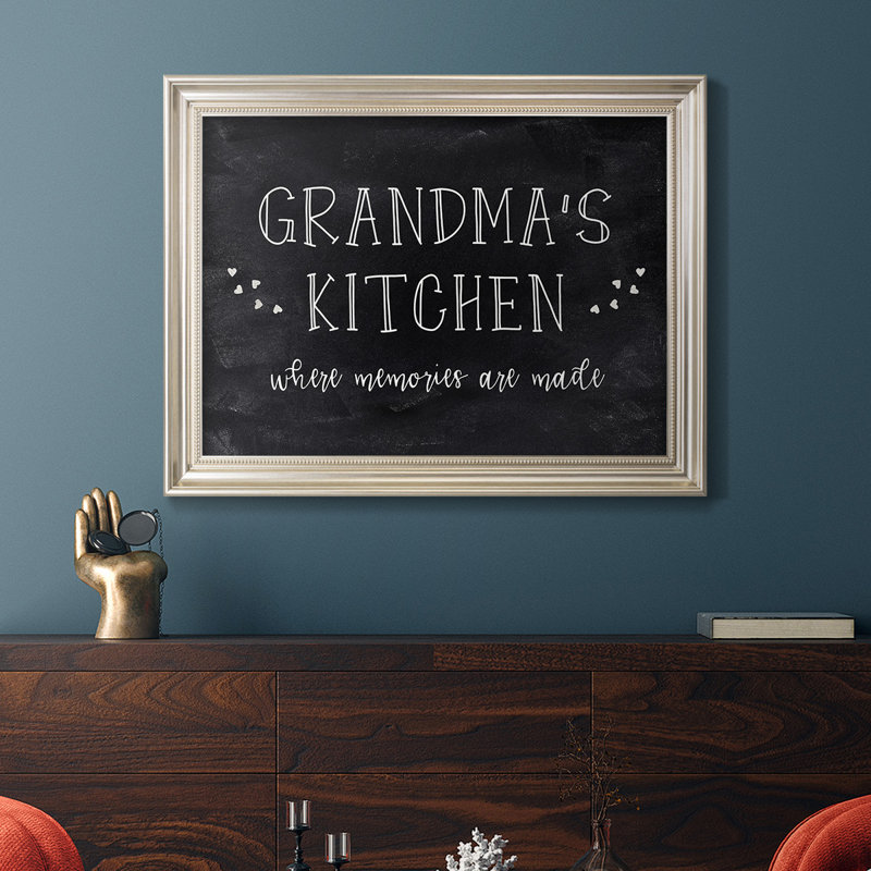 " Grandma's Kitchen ", 41" W x 29" H, Silver