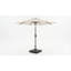 Parasol coucher de soleil 8 pi, rayure beige-395799923