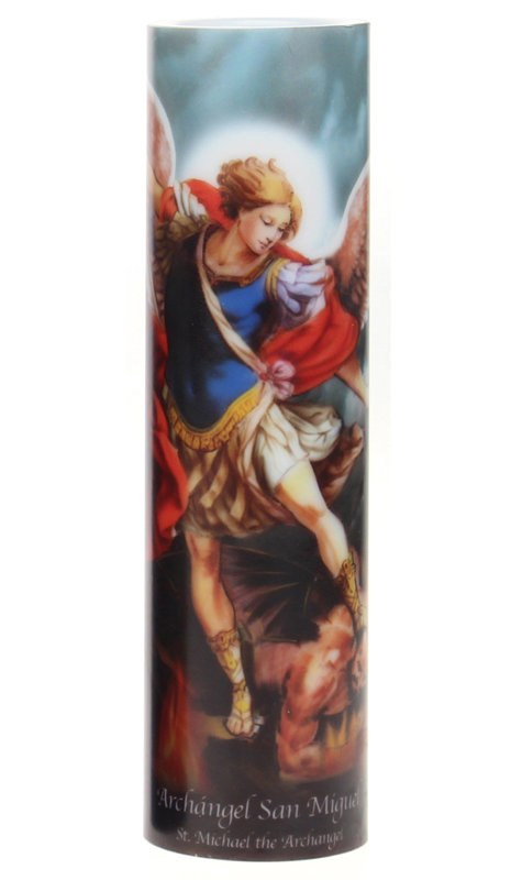 Unscented Flameless Pillar Candle with Plastic Holder