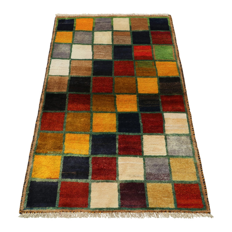 One-of-a-Kind Hand Knotted Area Rug, Rectangle 2'8" x 4'6"