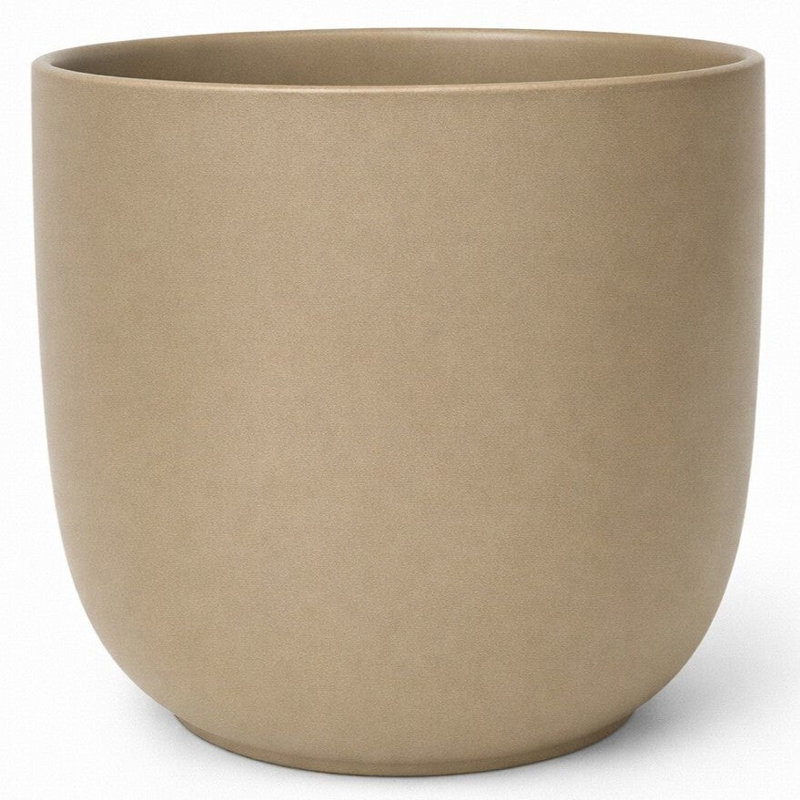 Taupe Round Pot