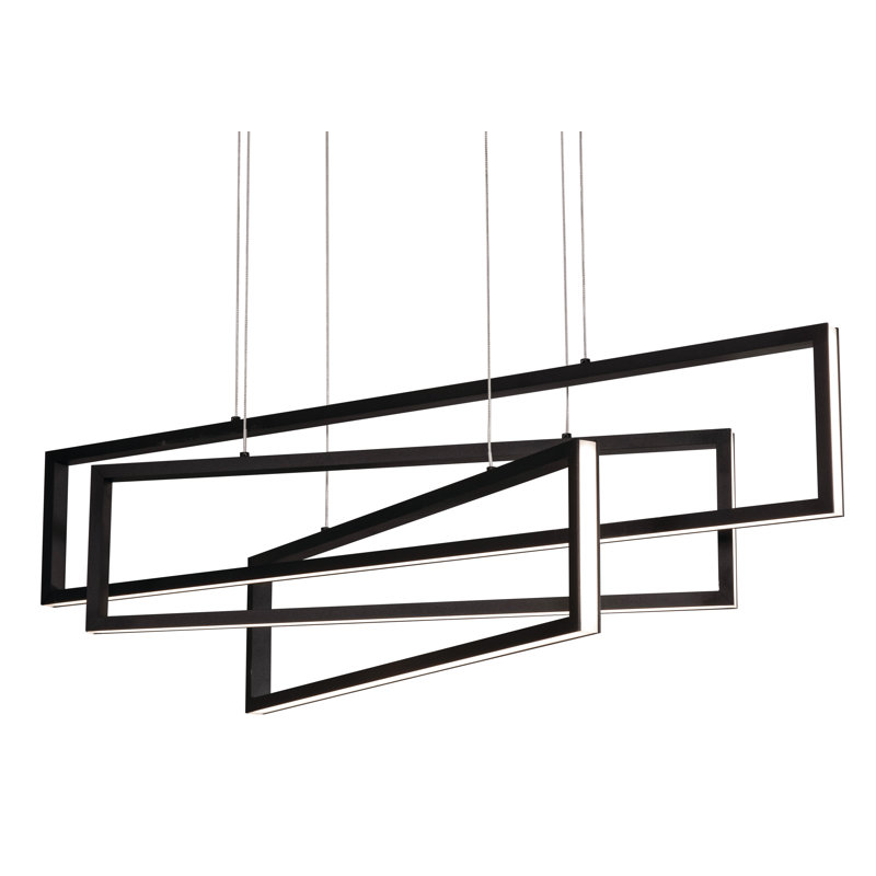 Aion 3 - Light LED Unique/Statement Pendant, Black