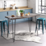 Lataunya Acacia Solid Wood Counter Height Dining Table