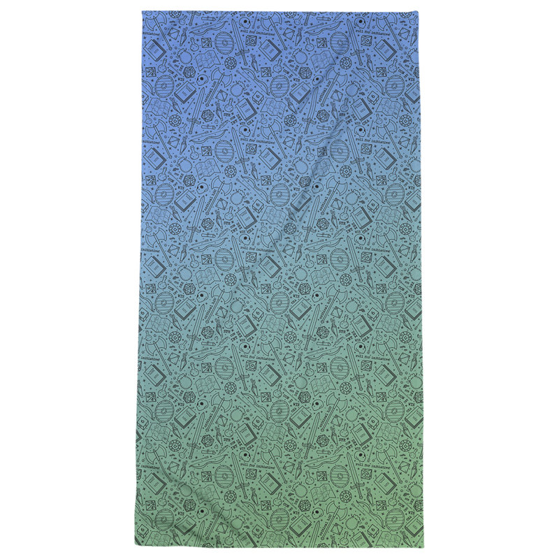 Katelyn Elizabeth Bath Towel, Green/Blue/Black