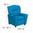 Contemporary Kids Recliner with Cup Holder-56801097