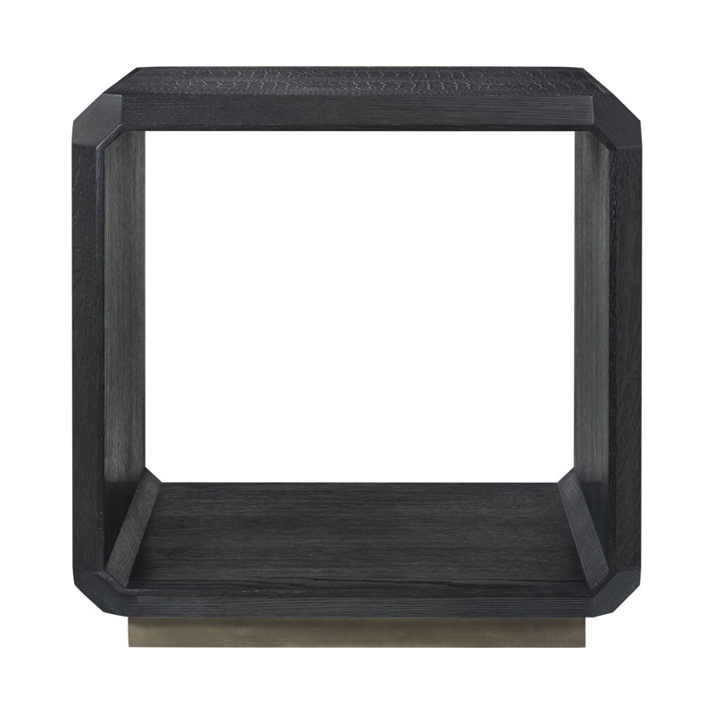 Spencer St. James Side Table, Dark Onyx