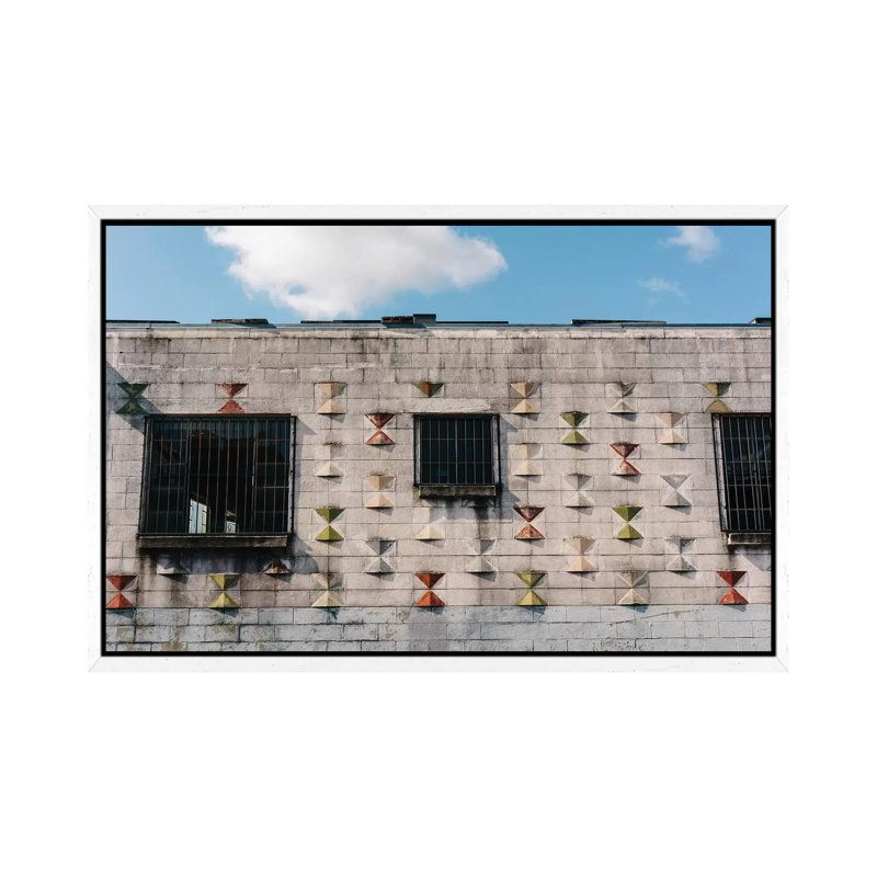 Nashville Architecture II by Bethany Young - Print on Canvas, 66.04cm H x 101.6cm W x 3.81cm D, White Framed