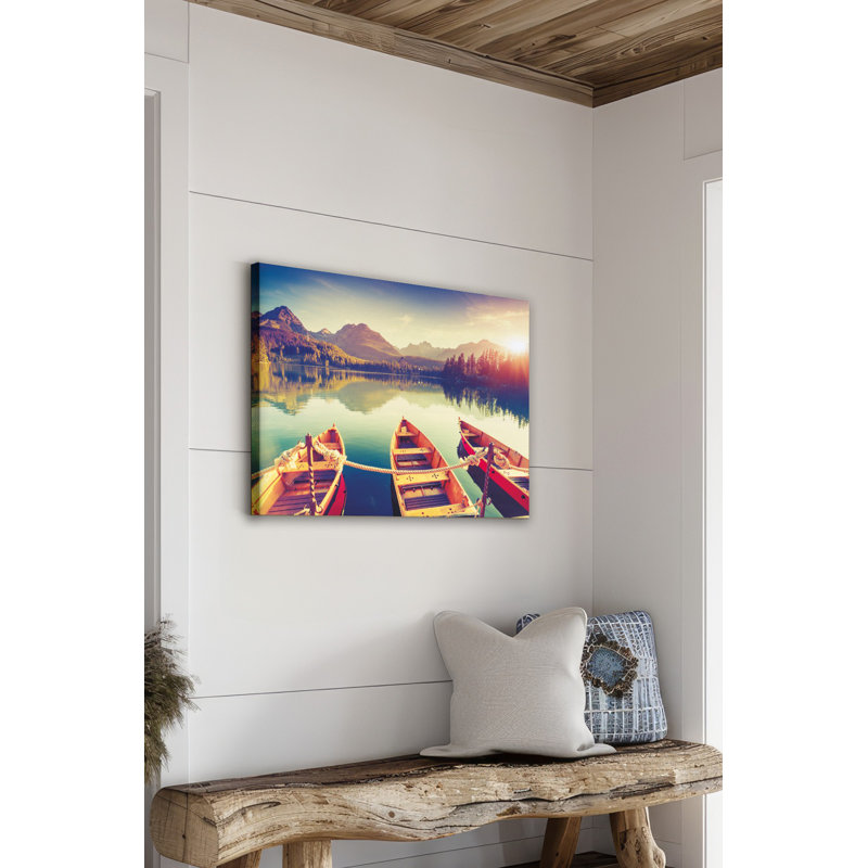 Peinture décorative sur toile, H 19,7 po x l 27,6 po