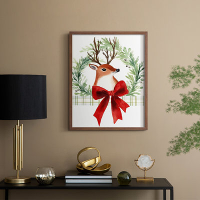 «Christmas Holiday Art XC», reproduction encadrée - bois massif
