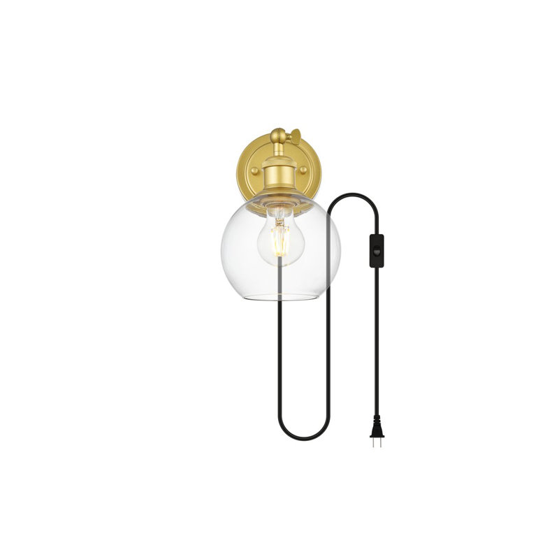 Lacoria Armed Sconce, Brass