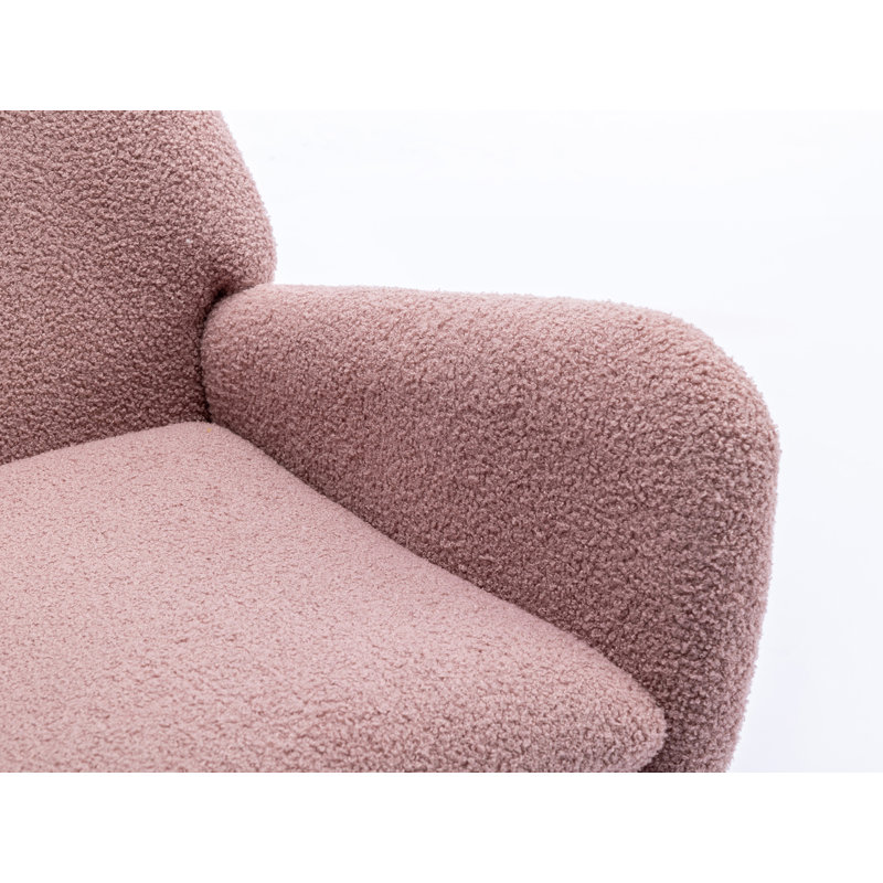 Chaise berçante, Velours rosé