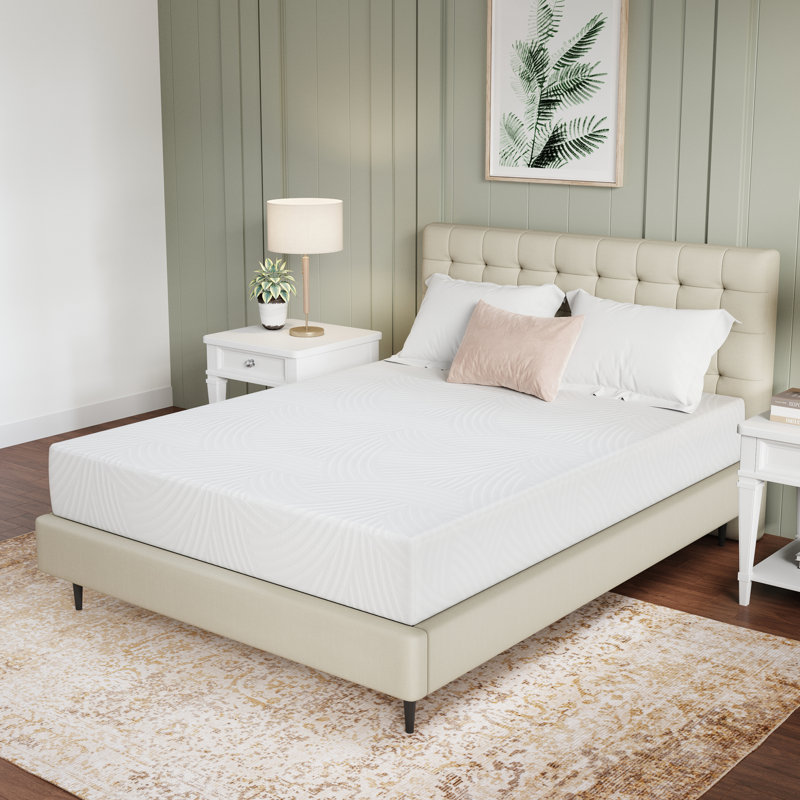 Matelas en mousse viscoélastique imprégnée de gel 10 po Novilla, Très grand simple