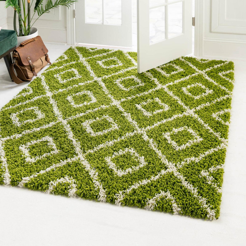 Geometric Indoor Rug, Square 3'3"