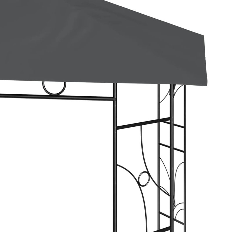 Thiells 3 x 3m Steel Patio Gazebo, Anthracite