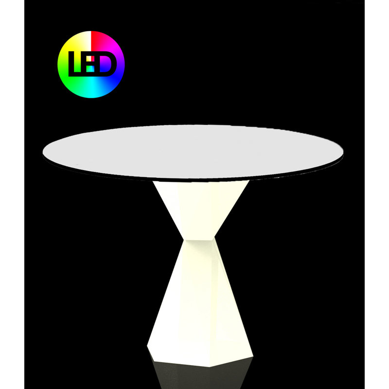 Table de salle à manger en plastique Vertex, 35.25"