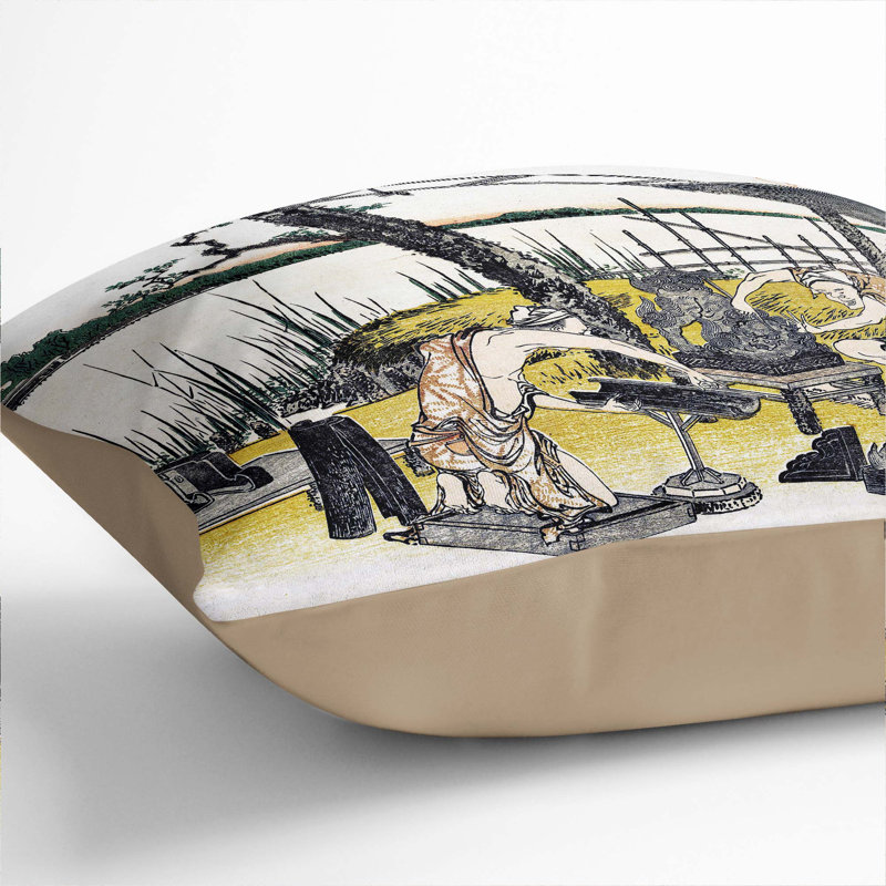 Square Cushion, Stone, 40cm H x 40cm W x 15cm D