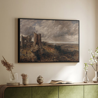 Château de Hadleigh, embouchure de la Tamise, v. 1829 - John Constable - Encadré mat et encadré sous verre acrylique, grand art mural de salon