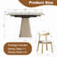 Ensemble de table de salle à manger rétractable 7 pièces, table extensible avec 6 chaises pour petits appartements-951892618