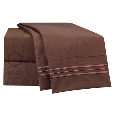 Microfiber Striped Sheet Set
