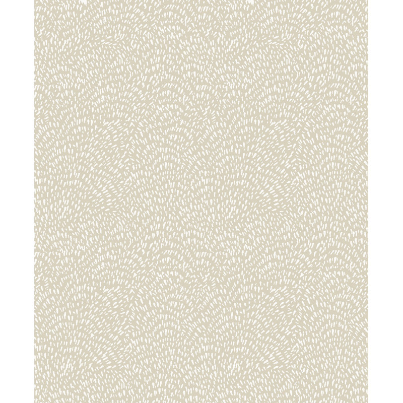Zen Abstract Paper Metallic Wallpaper Roll, Cream