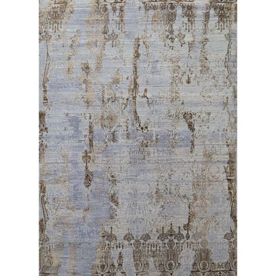 Hand Knotted Abstract Area Rug