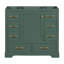 Meuble-lavabo 36 po - Armoire de base, 6 tiroirs, en bois massif et tablette réglable, style moderne, option d'assemblage requis-1915571299