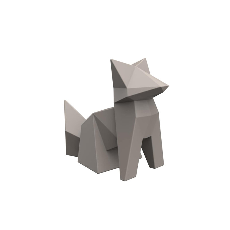 Statue de jardin renard en plastique, Tortora