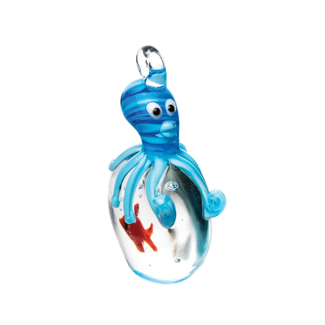 Octopus and Fish Hanging Figurine Ornament The Holiday Aisle®