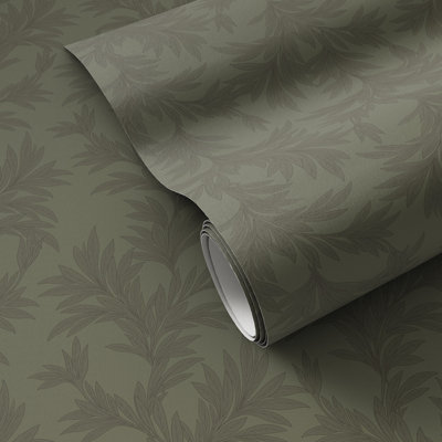 Lush Leaves Floral Wallpaper Roll